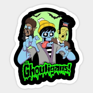 The Ghouligans! Cartoon design by Brian Maze Sticker